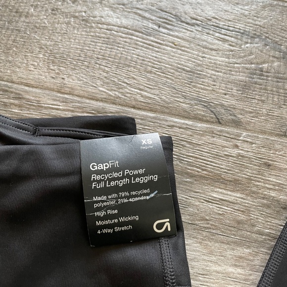 ❤️ GAPFIT HIGH RISE RECYCLED POWER SHINE LEGGINGS SIZE XS NEW - Picture 3 of 9